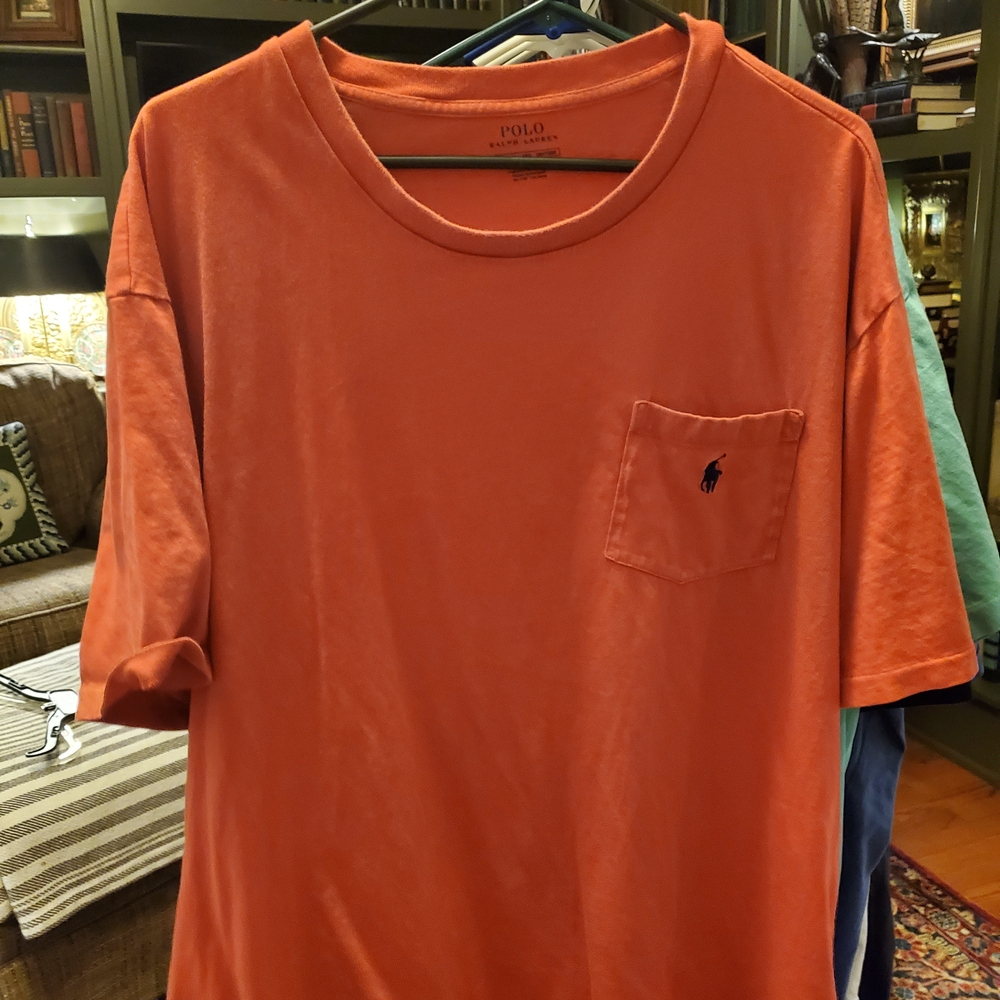 Polo by Ralph Lauren Orange/Red Short Sleeve Tee